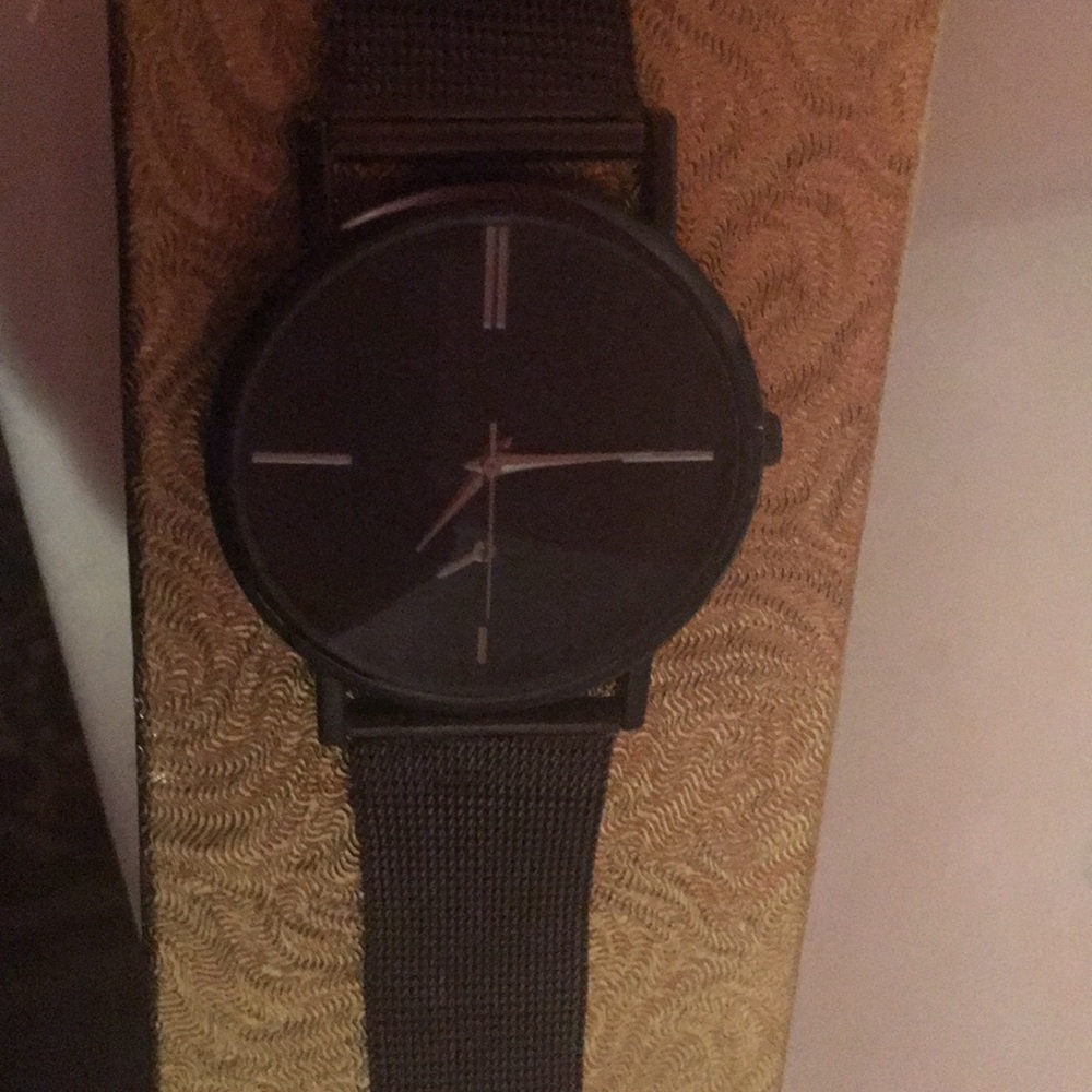 ‼️SOLD‼️ Unique black metal watch